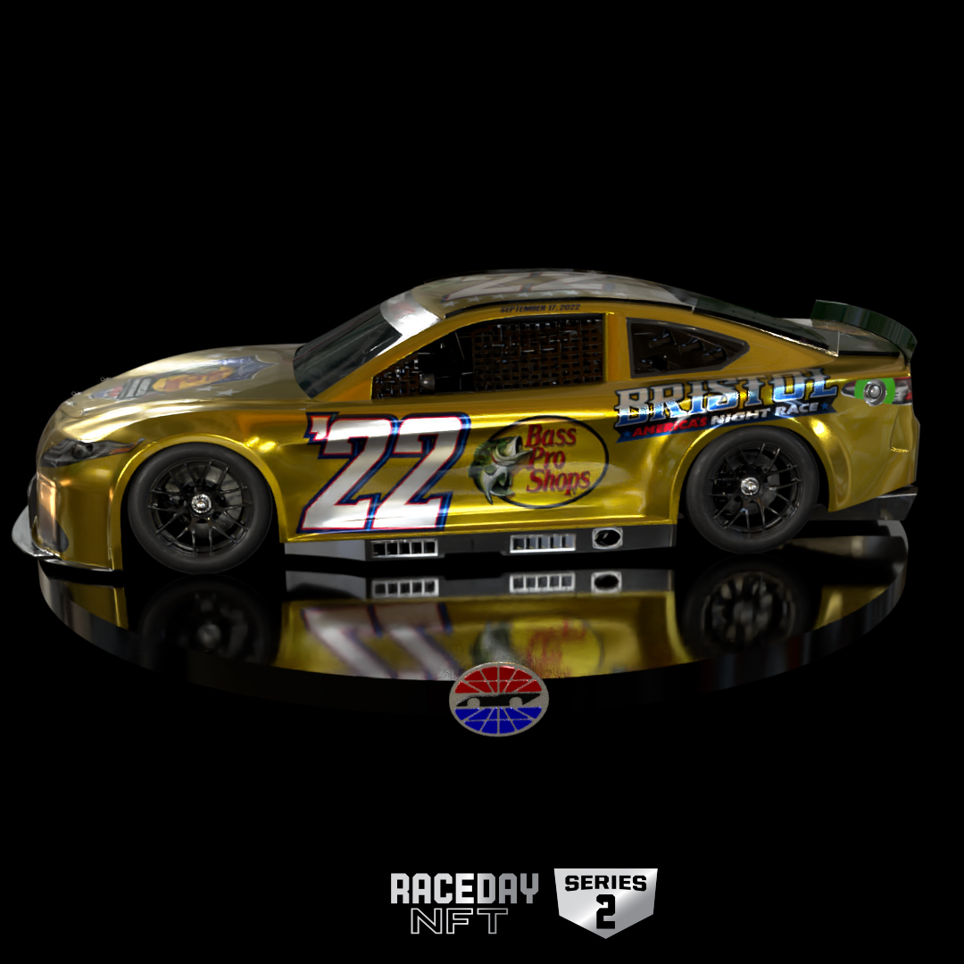 Bass Pro Shops Night Race Virtual Die-Cast - Gold (RARE asset