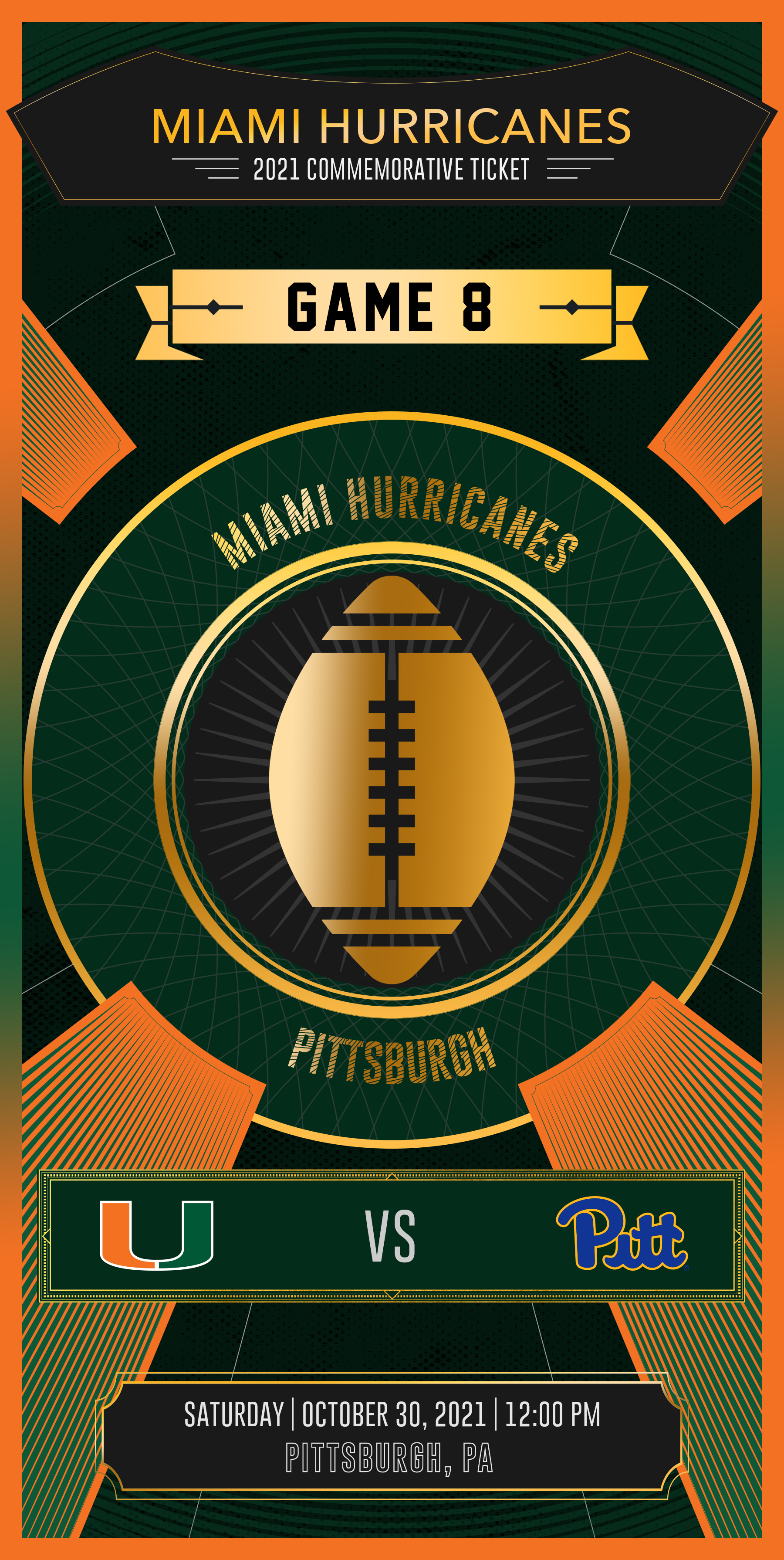 Game 8 Commemorative Ticket - Miami vs. Pittsburgh